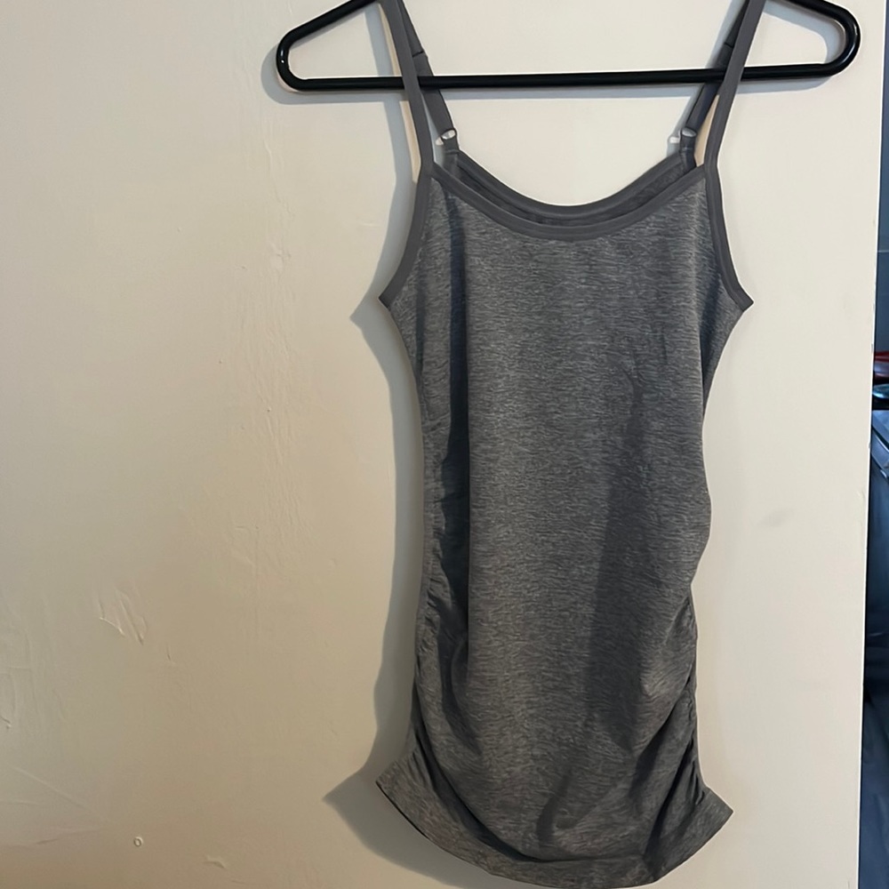 NWOT Maternity Sonoma Heather Gray Tank Size S